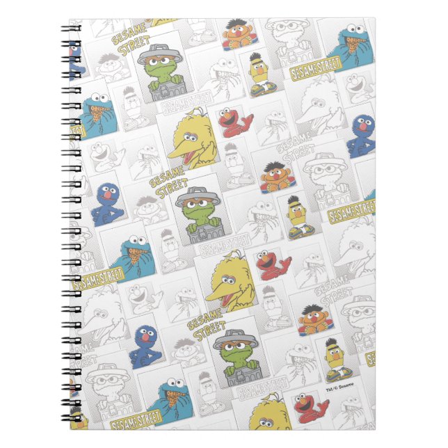 Carnet Sesame StreetVintage Comic Motif (Devant)