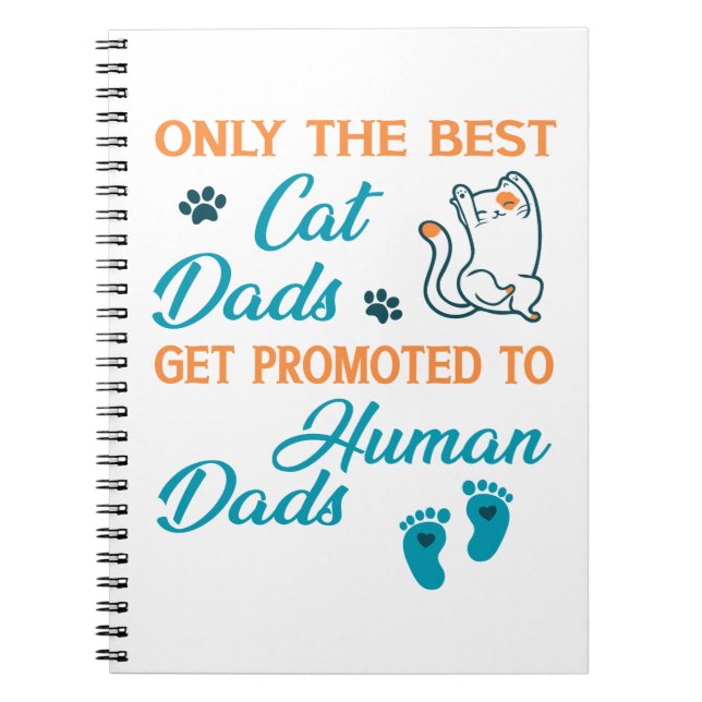 Carnet Seuls Les Meilleurs Dads De Chat Sont Promus Aux D (Devant)