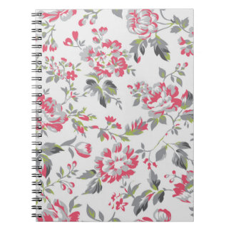 Carnet Shabby Chic Floral Rose Motif
