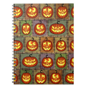 Carnet Shabby Halloween, arrière - plan vintage.