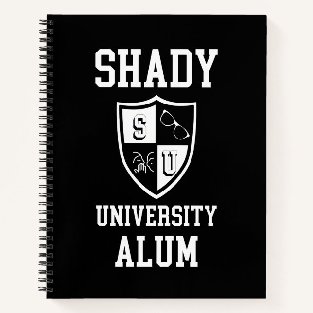 Carnet Shady University Alum grad personnalisé sarcastiqu (Devant)
