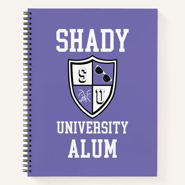 Carnet Shady University Alum grad personnalisé violet (Devant)