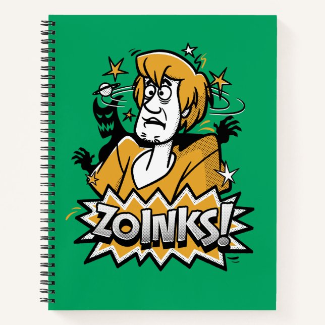 Carnet Shaggy "Zoinks !" Graphic halftone (Devant)