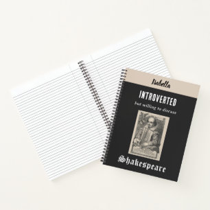Carnet Shakespeare Drôle Humoristique Personnalisé Introv