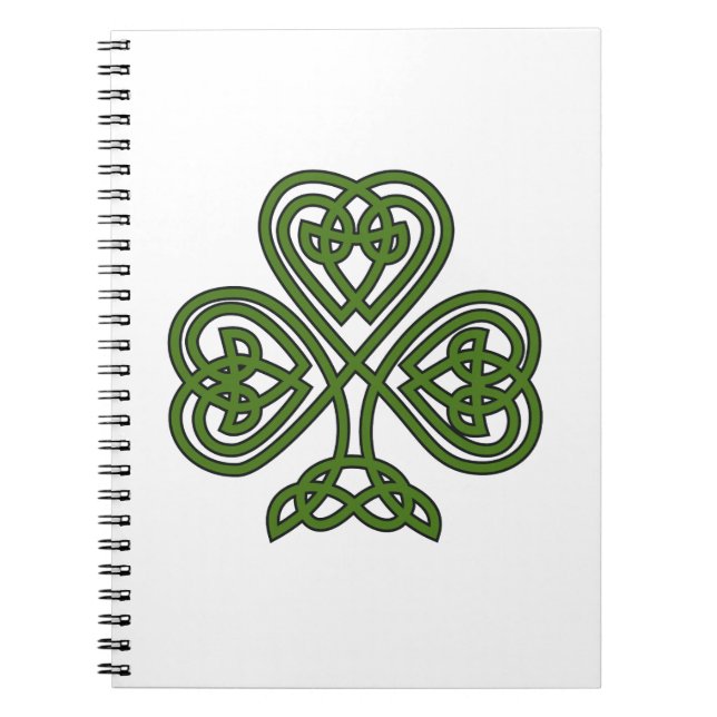 Carnet Shamrock celte - Jour de la Saint Patrick (Devant)