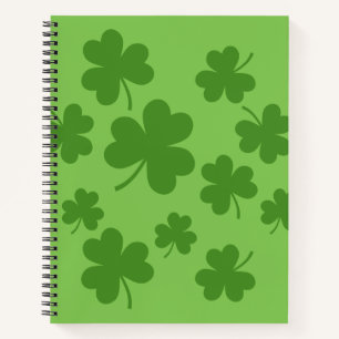 Carnet Shamrock de la Saint Patrick Motif Clover