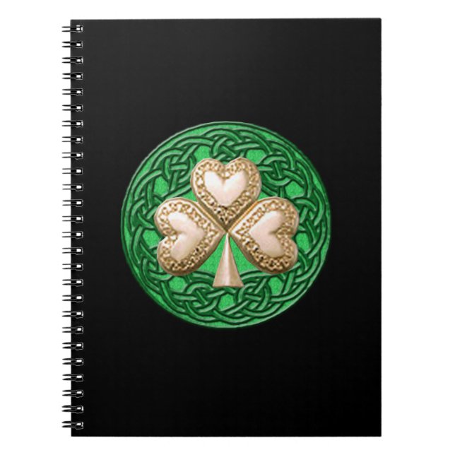 Carnet Shamrock d'or (Devant)