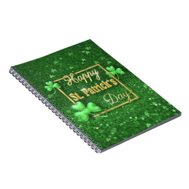 Carnet Shamrock d'or de la Saint-Patrick (Côté Droit)