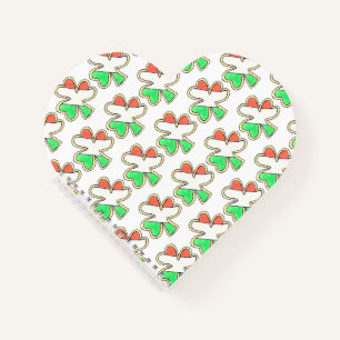 Carnet Shamrock du drapeau irlandais Clover Cookie St Pat