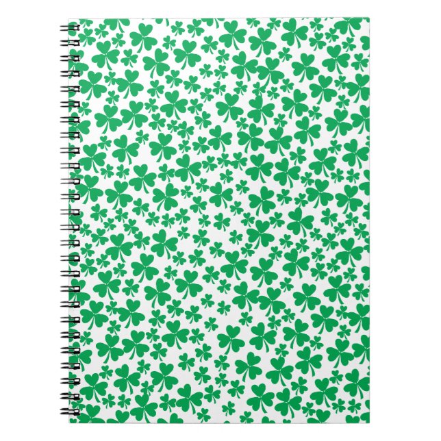Carnet Shamrocks for St Patrick's Day (Devant)