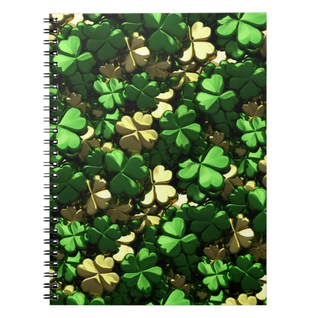 Carnet Shamrocks Gold Green (Devant)