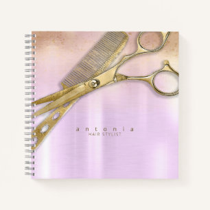 Carnet Sheen and Shears Hair Stylist Gold/Orchid ID814