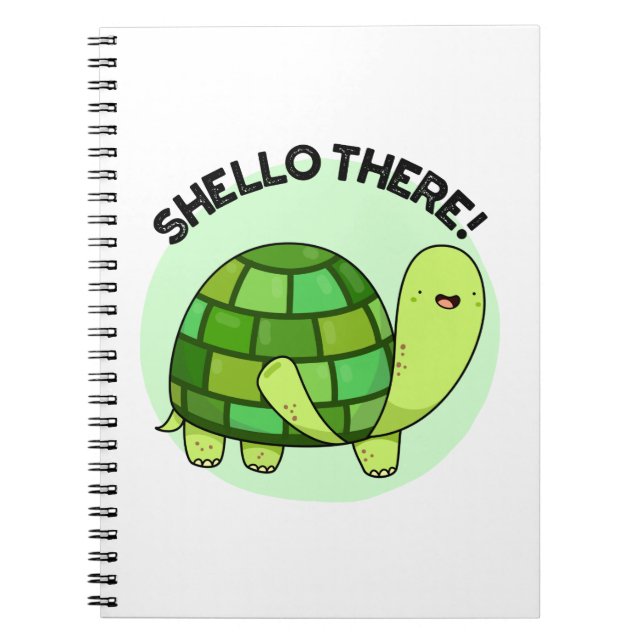 Carnet Shello There Funny Tortoise Pun (Devant)