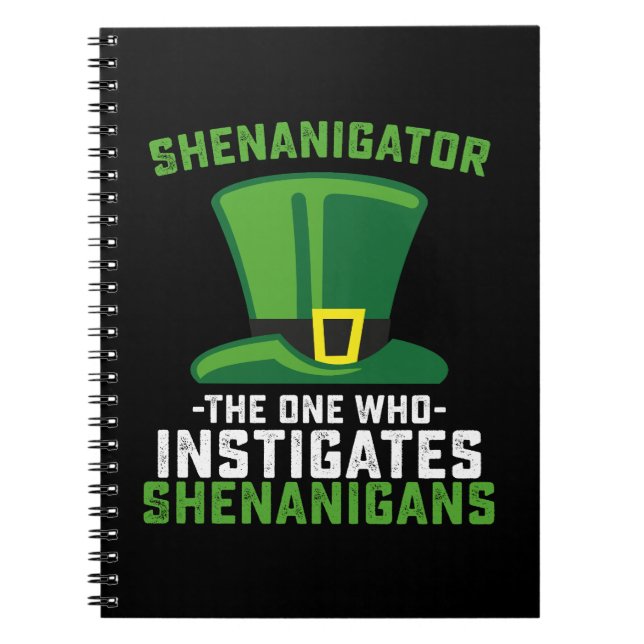 Carnet Shenanigator Celui Qui Provoque Des Shenanigans (Devant)