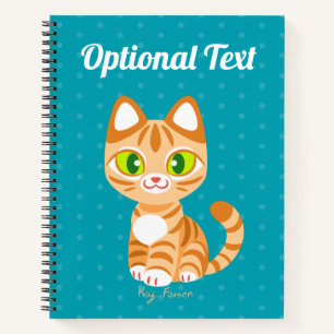 Carnet Sherbet le chat Tabby Orange
