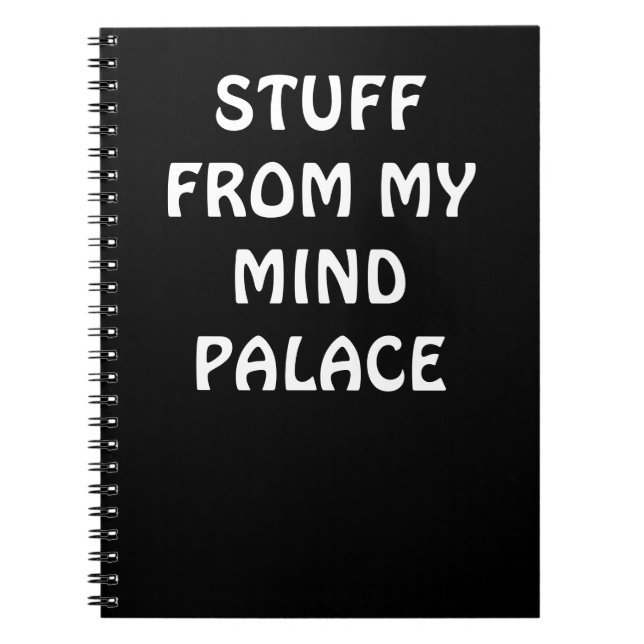 Carnet Sherlock inspired MIND PALACE notebook (Devant)