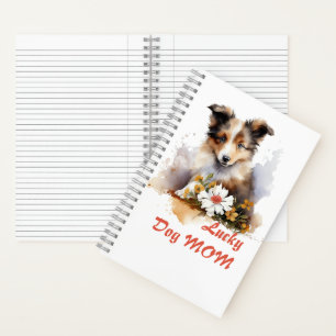 Carnet Shetland Sheepdog Chiot Pet Aquarelle