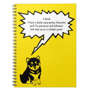 Carnet Shiba Inu Chien chinois Année 2018 Discours Bubble