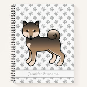 Carnet Shiba Inu sésame Chien de dessin animé mignon & Te