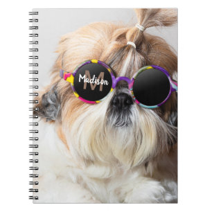 Carnet Shih Tzu Cool fun mignon Photo Custom Monogramme