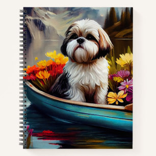 Carnet Shih Tzu sur une pagaie : une aventure Pittoresque