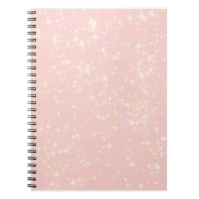 Carnet Shimmer rose vif - Ajouter du texte, Monogramme co (Devant)