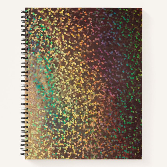 Carnet Shiny, confetti, multicolore (Devant)