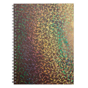 Carnet Shiny, confetti, multicolore, or, argent, c
