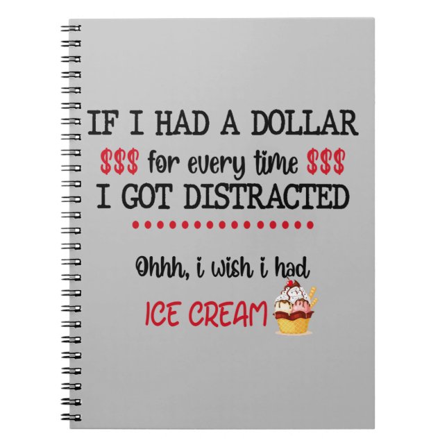 Carnet Si J'Avais Un Dollar À Chaque Fois Que Je Me Suis  (Devant)