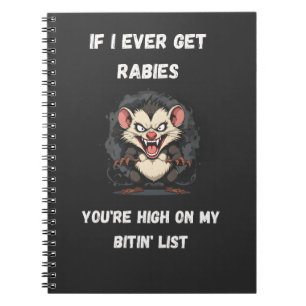 Carnet SI JE REÇOIS JAMAIS La rage Tu es HAUT SUR LA LIST