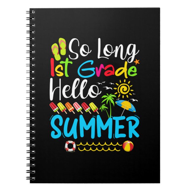 Carnet Si Long 1E Année Bonjour Été Dernier Jour De L'Éco (Devant)