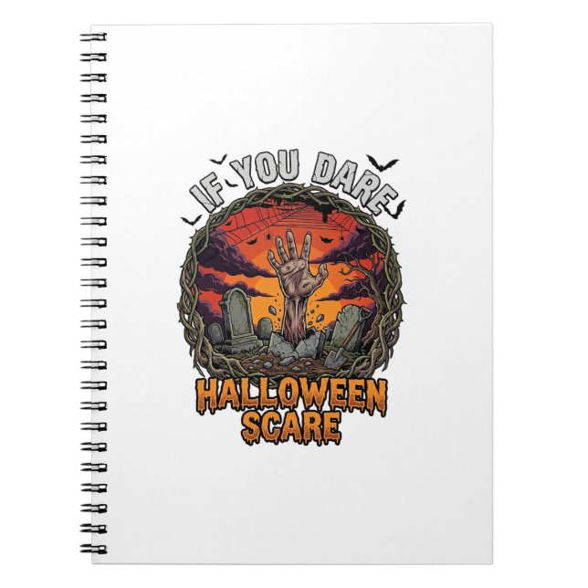 Carnet Si Vous Osez Halloween Épouvante Main de Zombie To (Devant)