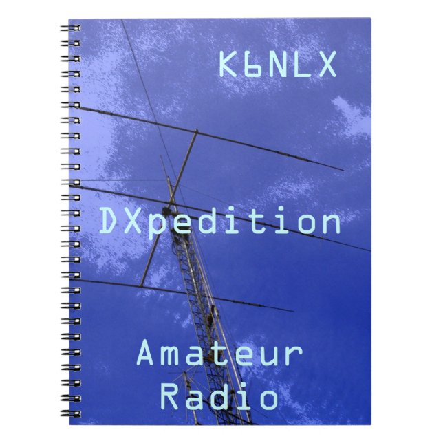 Carnet Signal d'appel radio amateur DXpedition (Devant)