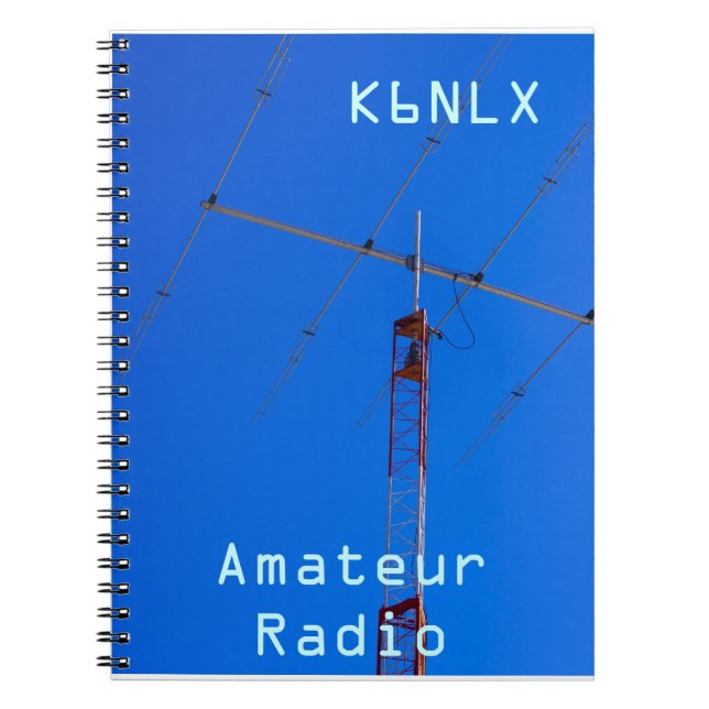 Carnet Signal d'appel radio amateur et poutre (Devant)