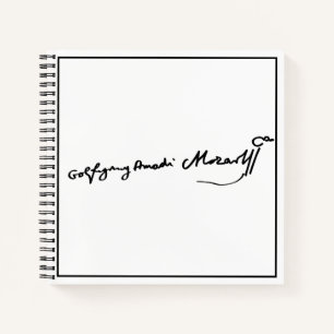 Carnet Signature de Wolfgang Amadeus Mozart