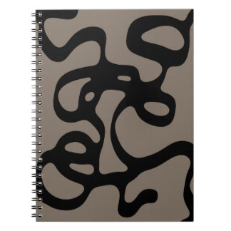 Carnet Signaux éloignés : Noir Abstrait et gris
