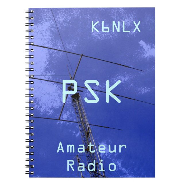Carnet SIGNE D'APPEL Radio Amateur PSK (Devant)