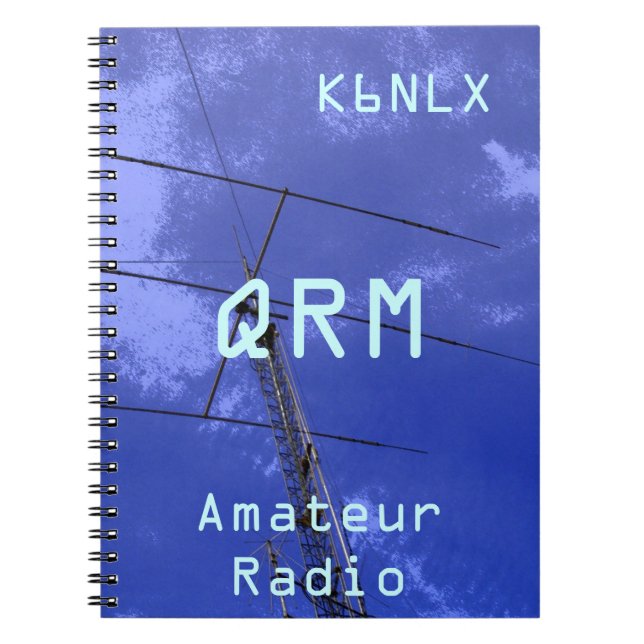 Carnet SIGNE D'APPEL Radio Amateur QRM (Devant)