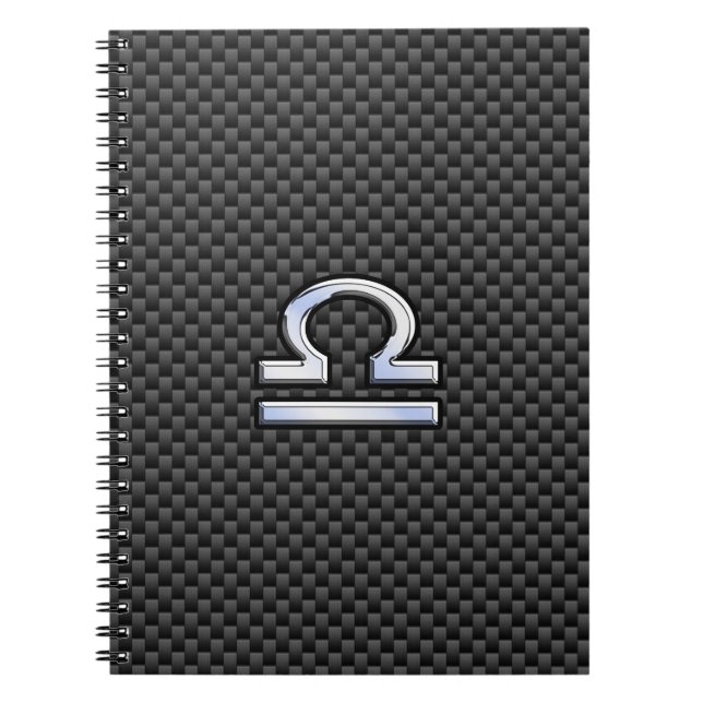 Carnet Signe du zodiaque Balance sur impression en fibre  (Devant)