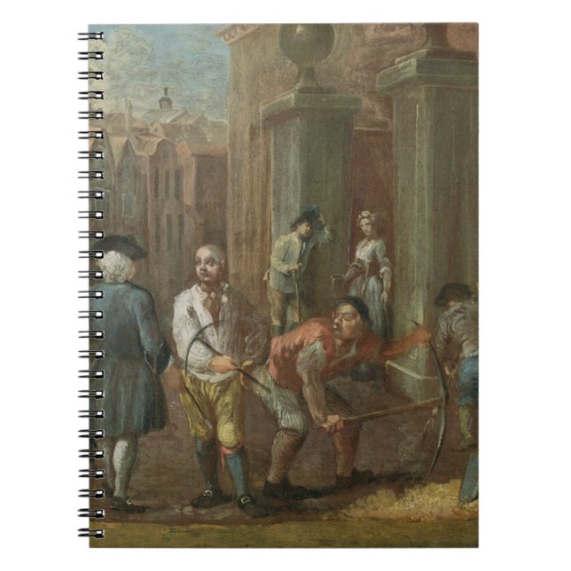 Carnet Signe pour un paveur, c.1725 (huile sur le (Devant)