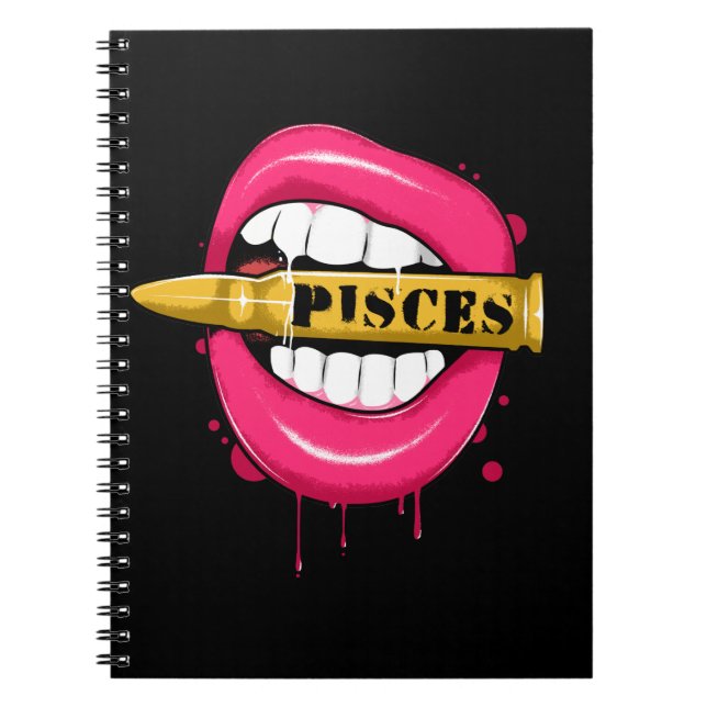 Carnet SIGNE Zodiaque Pisces Fille Anniversaire Février M (Devant)
