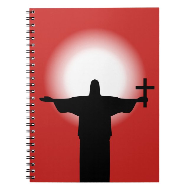 Carnet Silhouette avec croix (Devant)