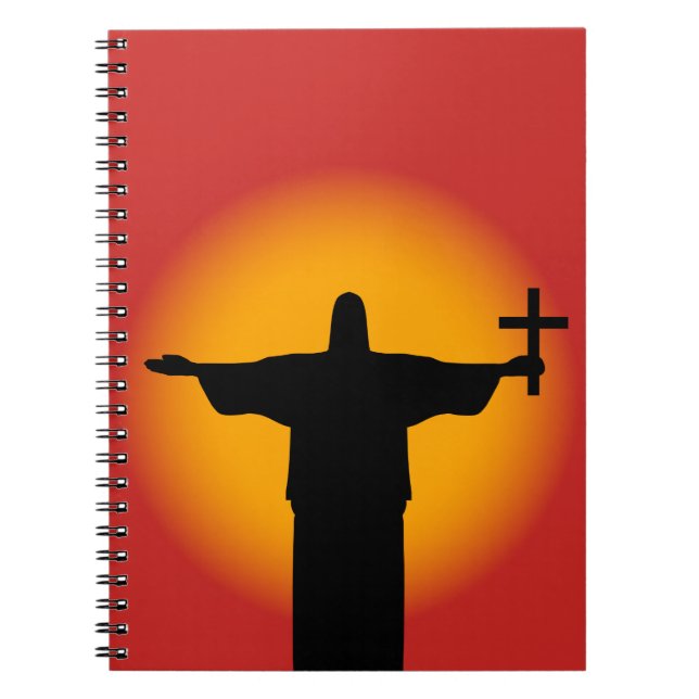 Carnet Silhouette avec croix (Devant)