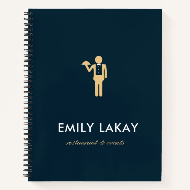 Carnet Silhouette bleue beige (Devant)