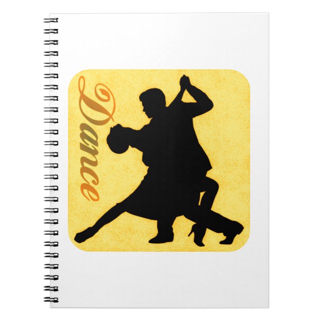 Carnet Silhouette Couple dansant (Devant)