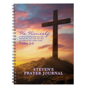 Carnet Silhouette Cross Bible Verset Personnalisé