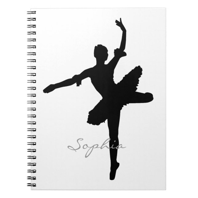 Carnet Silhouette de ballerine (Devant)