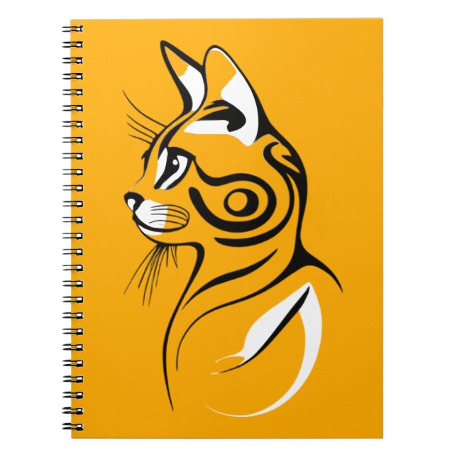 Carnet Silhouette de chat (Devant)