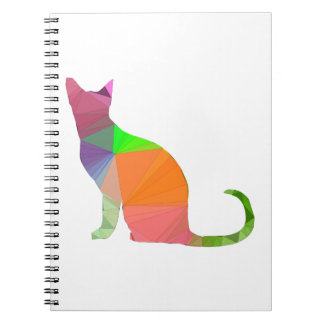Carnet Silhouette de chat à faible densité