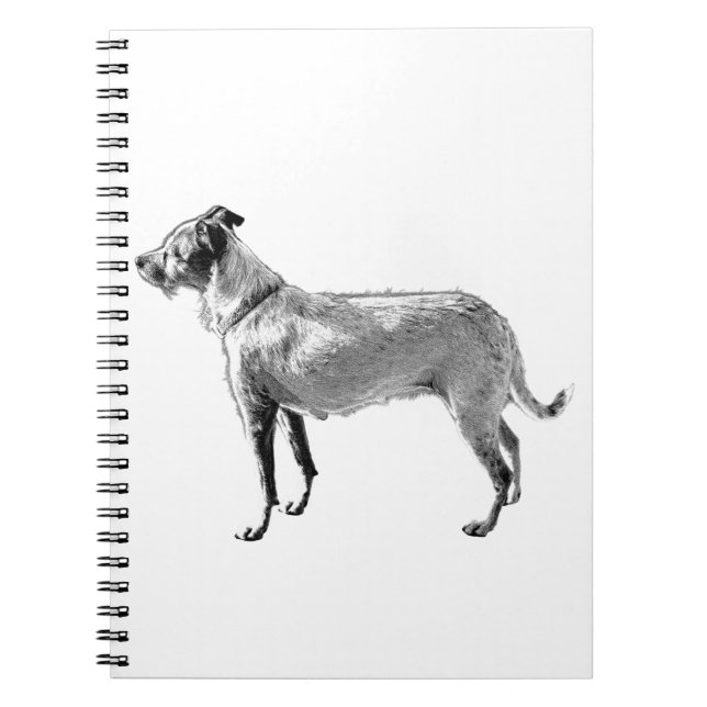 Carnet Silhouette de chien debout Grit (Devant)